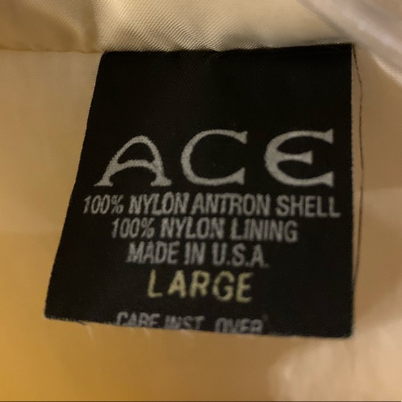 Vintage Ace Full Zip Logo Windbreaker Sz L - Picture 3 of 8